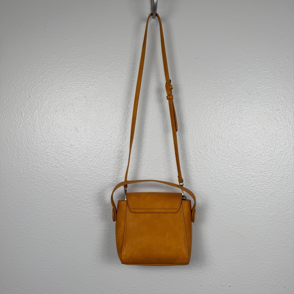 Free People Carrie Circle Mustard Shoulder Bag Bamboo Ring Boho - Picture 16 of 16